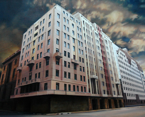 Maré van Noordwyk - Clegg House JHB 100x70cm